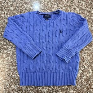 Kids Polo by Ralph Lauren Cable Knit Sweater in Blue